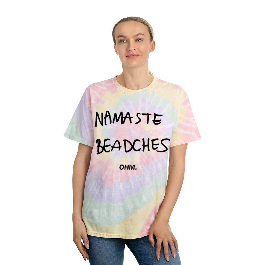 OHM NAMASTE BEADCHES Tie-Die T-shirt