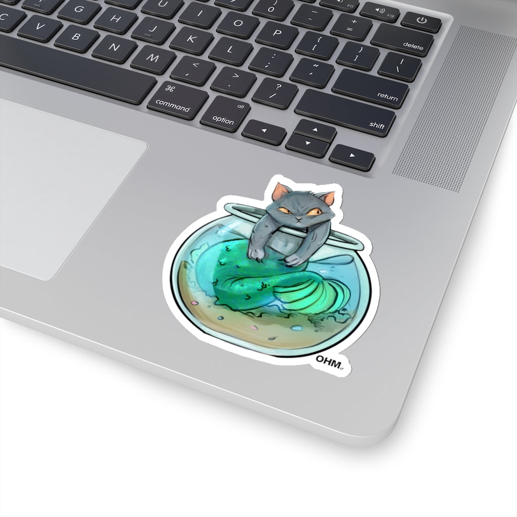 OHM CAT FISH Sticker