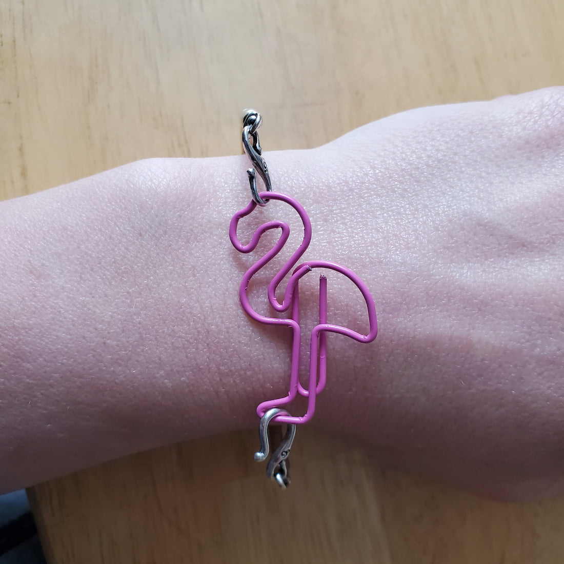 Flamingo Paper Clip Y Clasp