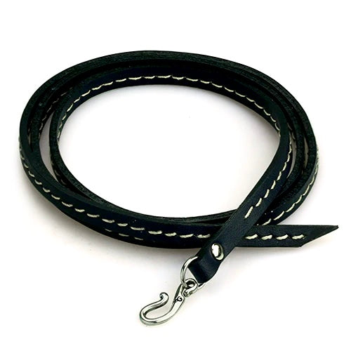 Black Leather Whip Bracelet