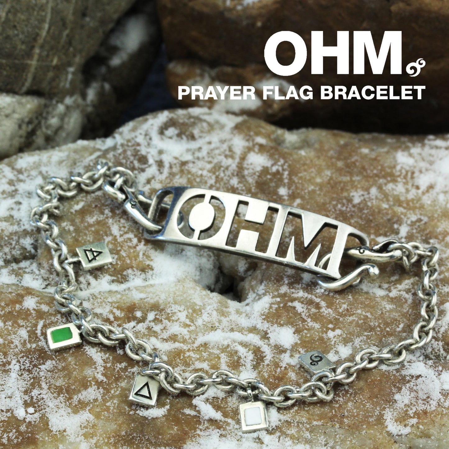 OHM Prayer Flag Bracelet